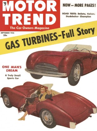 MOTOR TREND 1953 SEPT - Vol 5 No 9 - PACKARD, COMMANDER, MANHATTAN, CUSTOMS*